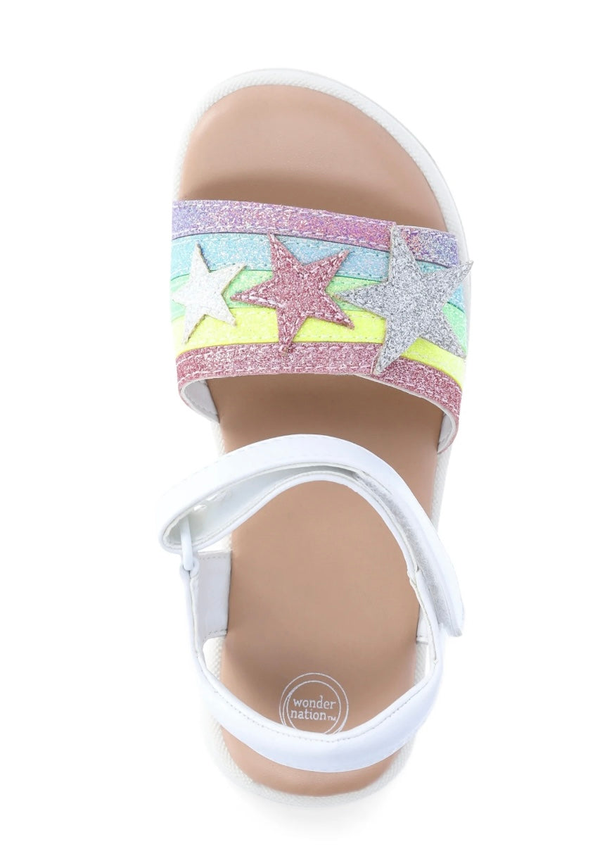 Wonder Nation Toddler Girl Star Play Sandals