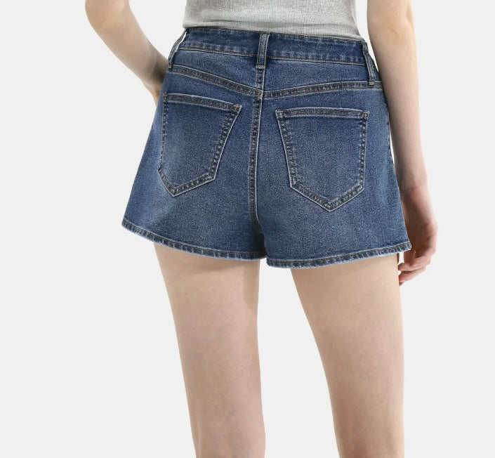 No Boundaries Denim Mom Shorts, 2.25"Inseam, Women's