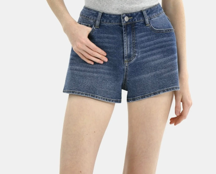 No Boundaries Denim Mom Shorts, 2.25"Inseam, Women's