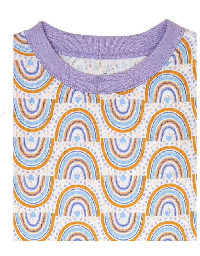 Wonder Nation Toddler Cotton Long Sleeve Sleep Tee and Pants Pajama Set, 2-Piece