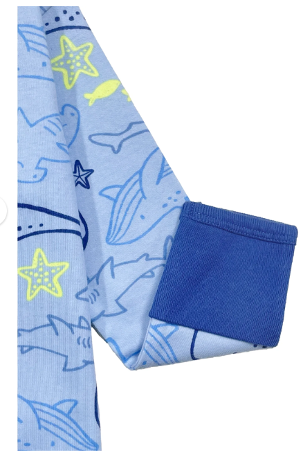 Wonder Nation Baby Gender Neutral Zip Front Footed Sleep N Play Pajamas
