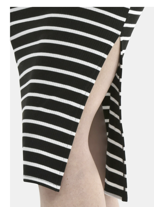 No Boundaries Ribbed Midi Dress with Cap Sleeves