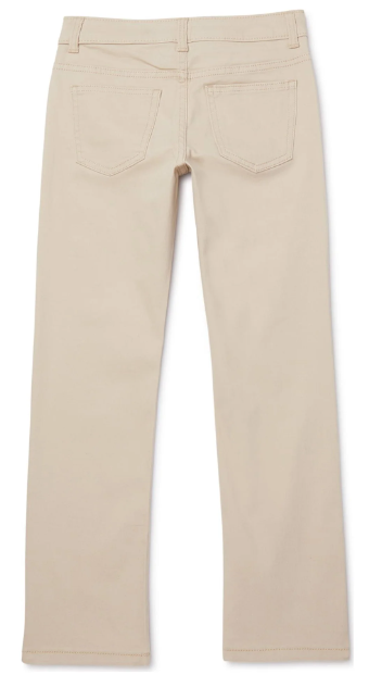 Wonder Nation Girl's Youth Straight Khaki Jeans