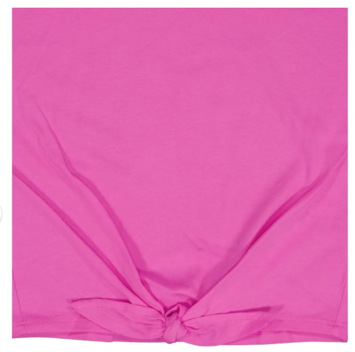 Wonder Nation Girls Short Sleeve Tie Front Tee