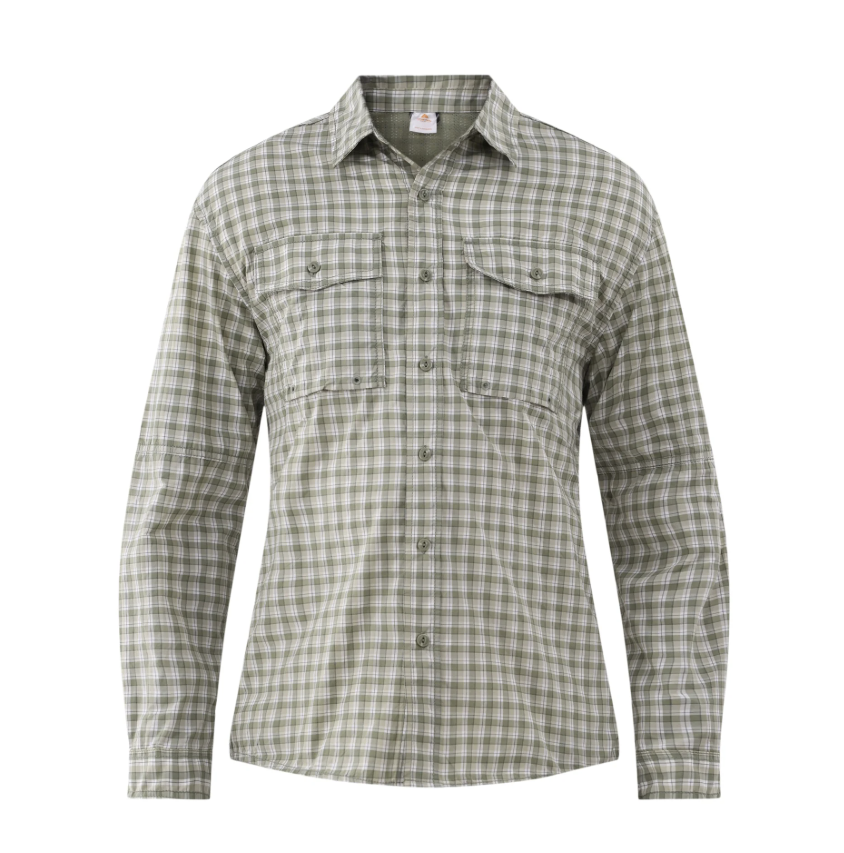 Ozark Trail Men's & Big Men's Upstream Shirt with Long Sleeves, UPF 50+
