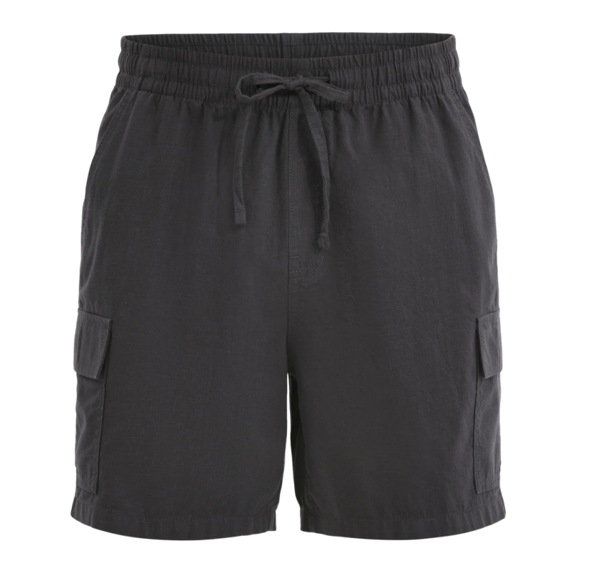 No Boundaries Men's & Big Men's Cotton Slub Cargo Shorts, 6” Inseam