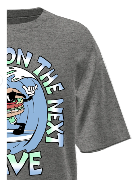 Wonder Nation Surf Burger, Crew Neck, Short Sleeve, Graphic T-Shirt