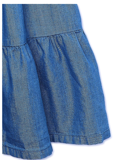 Wonder Nation Girls’ Denim Tiered Halter Dress