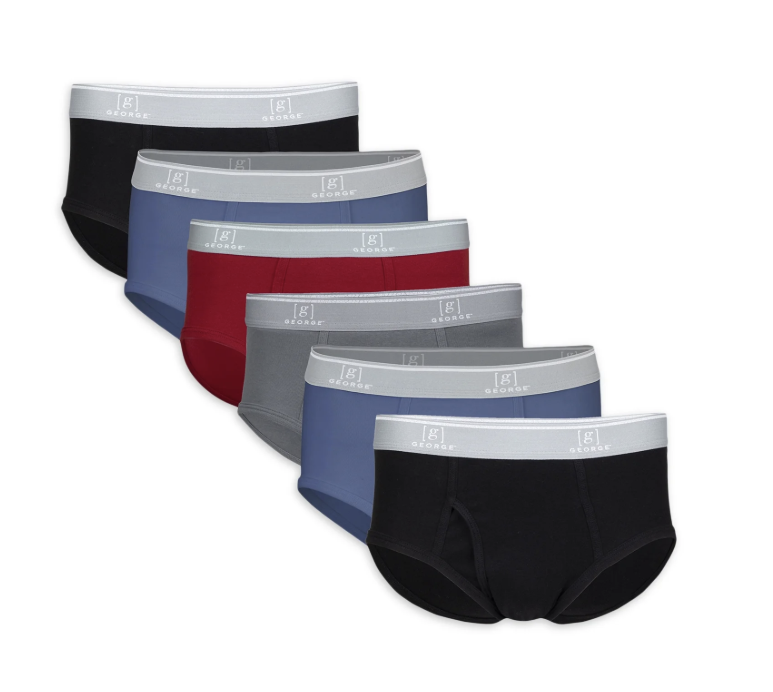 George Men's Briefs, 6-Pack