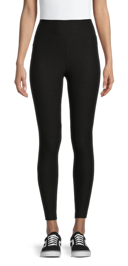 No Boundaries Women's Juniors Sueded Ankle Leggings- Black