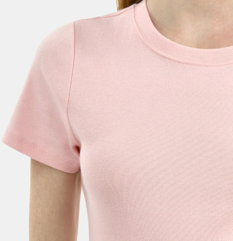 No Boundaries Cotton Crew Cropped Tee, Women's