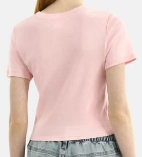 No Boundaries Cotton Crew Cropped Tee, Women's