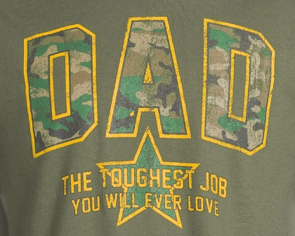 Men's Father's Day Army Ranger Dad Graphic Tee, Short Sleeve Crewneck Shirt from Way to Celebrate