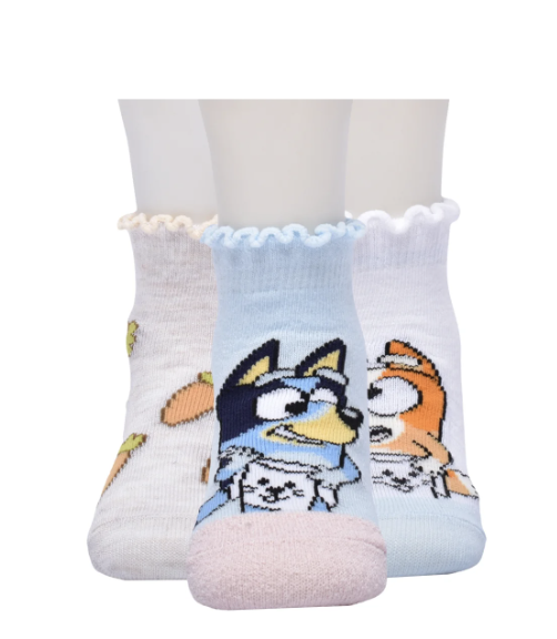 Bluey Easter Toddler Ankle Socks, 3-Pack