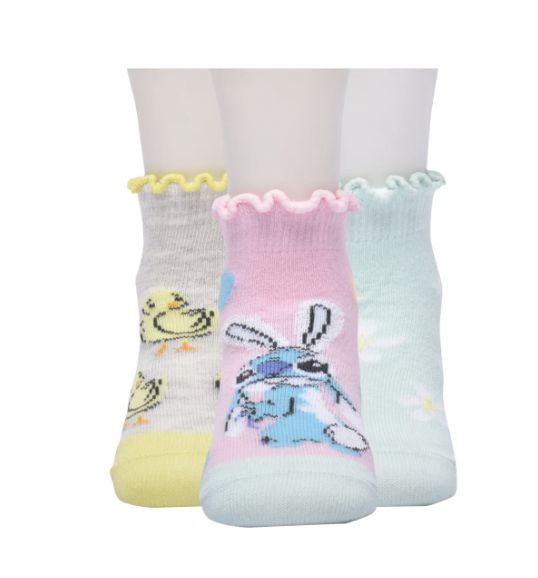 Easter Toddler Ankle Socks, 3-Pack