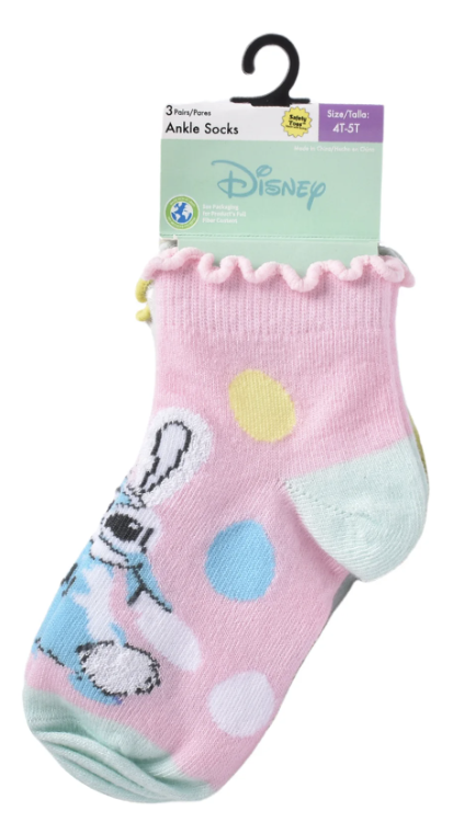 Easter Toddler Ankle Socks, 3-Pack