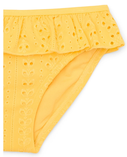 Wonder Nation Toddler Girl Eyelet Ruffle Bikini Swimsuit, Two-Piece