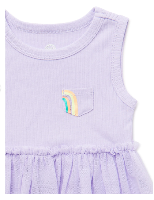 Wonder Nation Toddler Girl Tutu Tank Dress, 12M