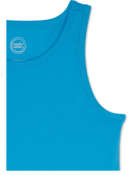 Wonder Nation Girls Tiered Midi Tank Dress