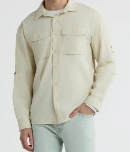 Ozark Trail Men's Upstream Shirt with Long Sleeves, UPF 50+