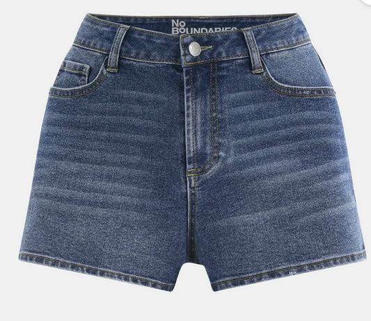 No Boundaries Denim Mom Shorts, 2.25"Inseam, Women's