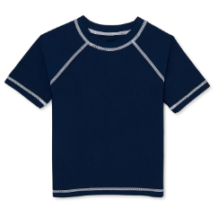 Wonder Nation Baby and Toddler Boy Short Sleeve Swim Rashguard