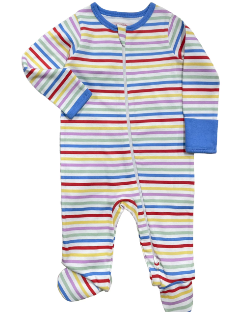 Wonder Nation Baby Gender Neutral Zip Front Footed Sleep N Play Pajamas