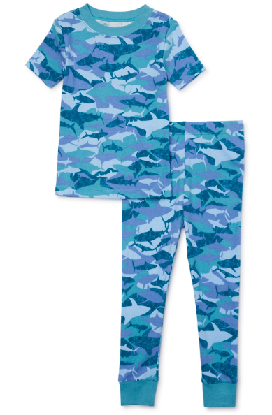 Wonder Nation Toddler Top and Long Pants Snug Fit Cotton Pajama Set, 2-Piece