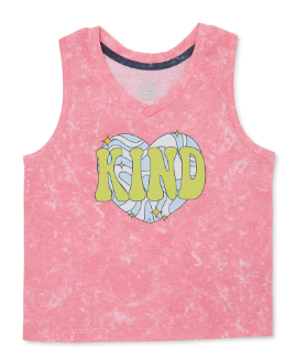 Wonder Nation Girls Graphic Heart Tank Top