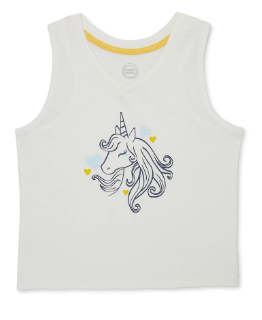 Wonder Nation Girls Unicorn Graphic Tank Top