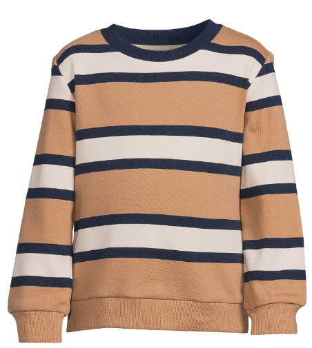 Wonder Nation Toddler Boy Striped Pullover Sweatshirt