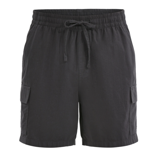 No Boundaries Men's & Big Men's Cotton Slub Cargo Shorts, 6” Inseam
