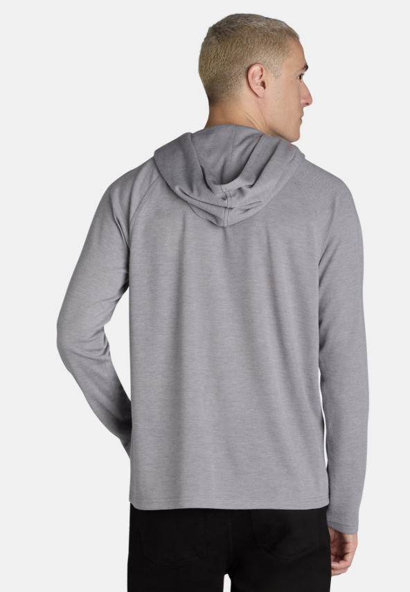 George Men's & Big Men's Lightweight Grey Pullover Hoodie