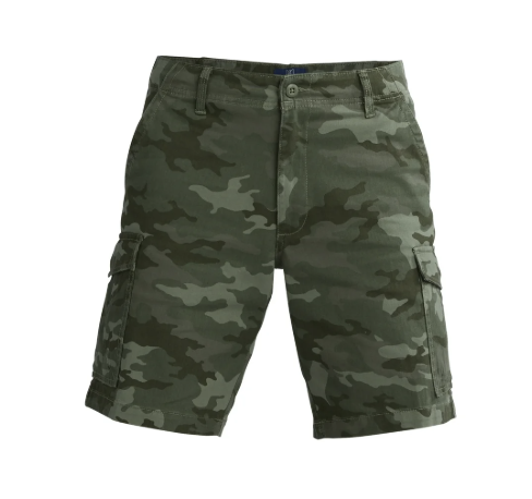 George Men's & Big Men's Olive Camo Cargo Shorts
