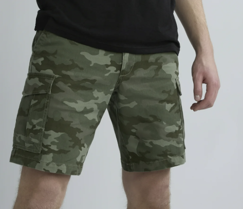 George Men's & Big Men's Olive Camo Cargo Shorts