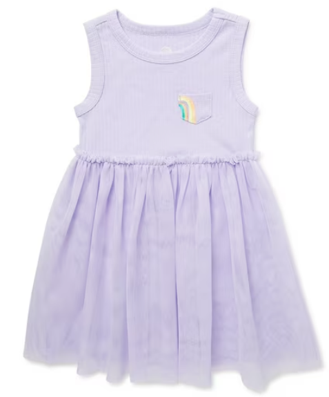 Wonder Nation Toddler Girl Tutu Tank Dress, 12M