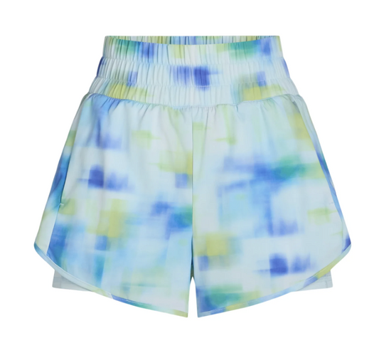 Avia Women's and Women's Plus Running Shorts with Bike Liner- Aqua