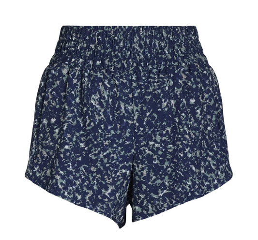 Avia Women's and Women's Plus Running Shorts with Bike Liner- Blue Sapphire
