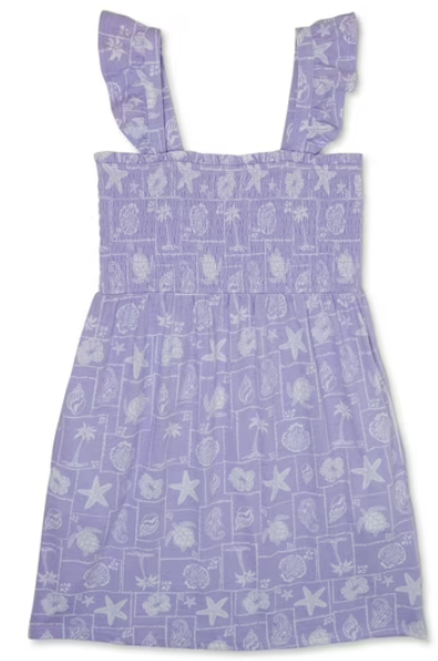 Wonder Nation Girls Smocked Bodice Dress