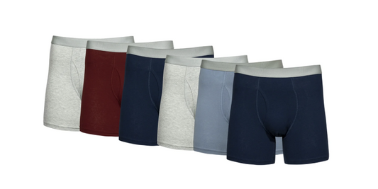 George Men's Cotton Stretch Regular Leg Boxer Briefs