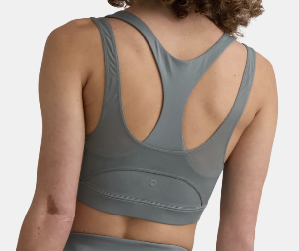 Avia Women's and Women's Plus Double Layer Mesh Sports Bra- Sage