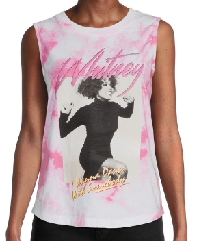 Whitney Houston Women's Graphic Print Band Tank Top