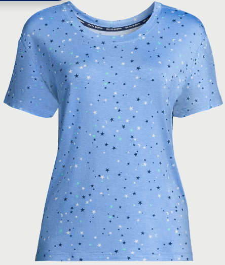 Joyspun Women's Short Sleeve Knit Sleep T-Shirt