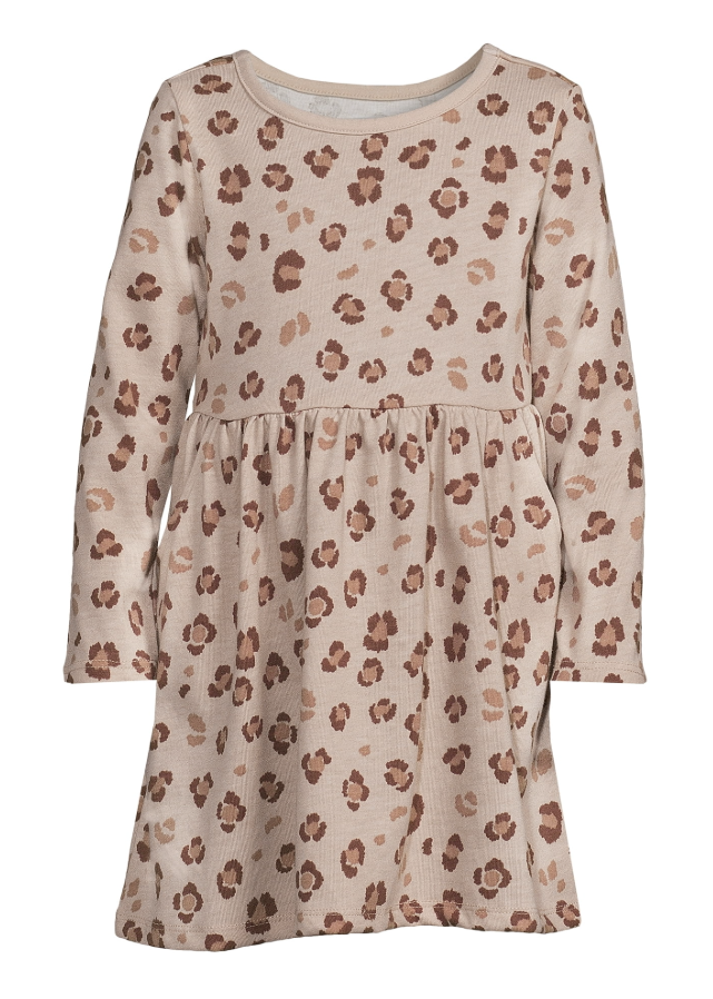 Garanimals Toddler Girls Long Sleeve Animal Print Dress