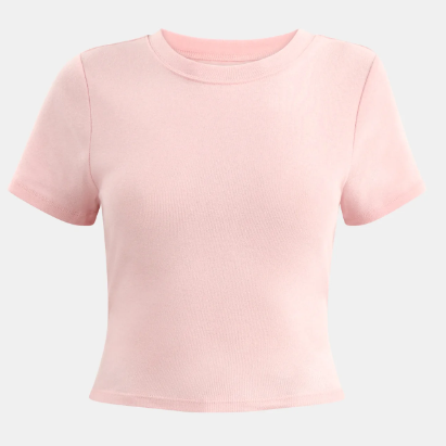 No Boundaries Cotton Crew Cropped Tee, Women's