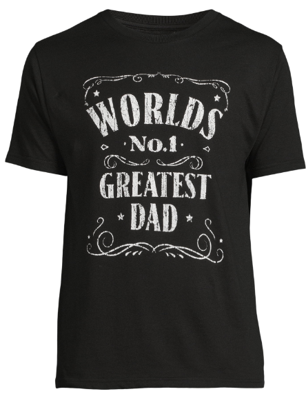 Men's Father's Day Vintage Label Dad Graphic Tee, Short Sleeve Crewneck Shirt from Way to Celebrate