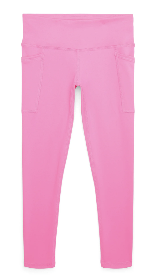 Athletic Works Girls Active Leggings with UPF 30- Hot Pink