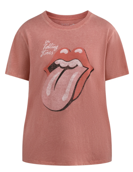 Time and Tru The Rolling Stones Tongue Logo Women's Graphic Tee