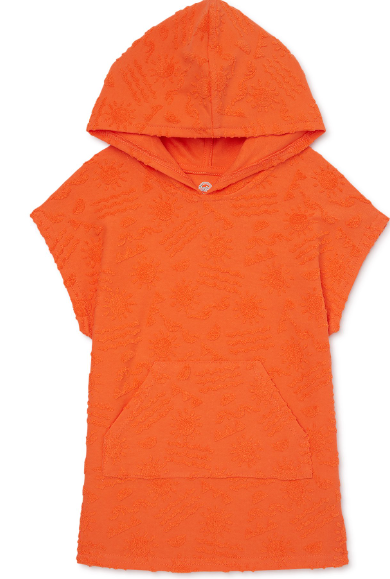 Wonder Nation Toddler Terry Hooded Cover-Up, UV Blocking
