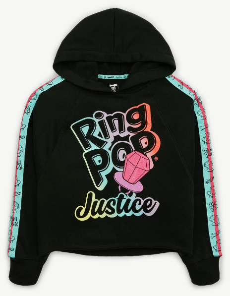 Justice Girls Ring Pop Bazooka Collab Cargo Straight Leg Pant & Hoodie, 2 pc set